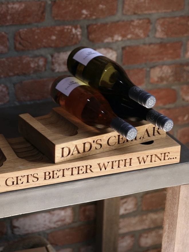 Personalised Wine Shelf