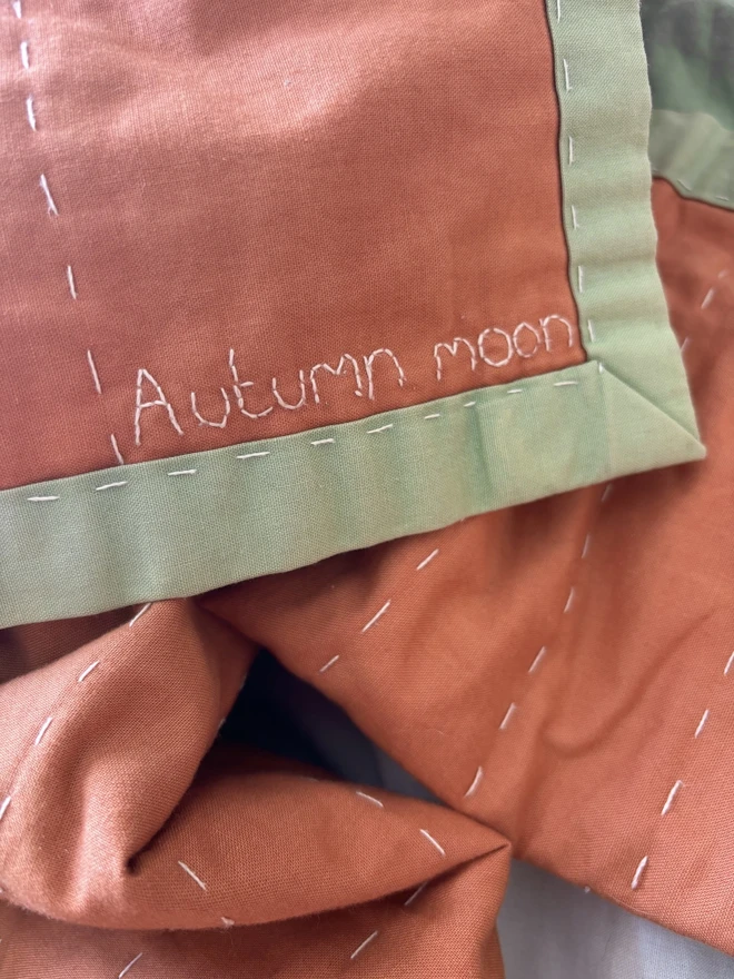 Hand Embroidered Personalisation Name Date Message Option 