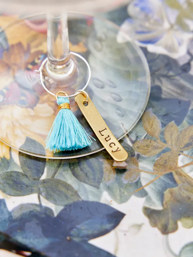 Personalised Glass Charms (Set Of 6)