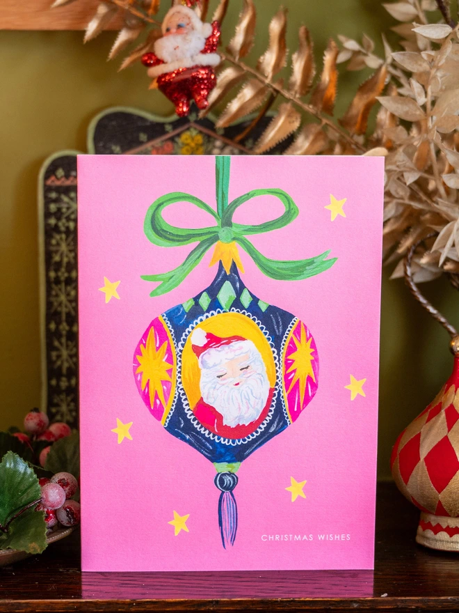 vintage style xmas card