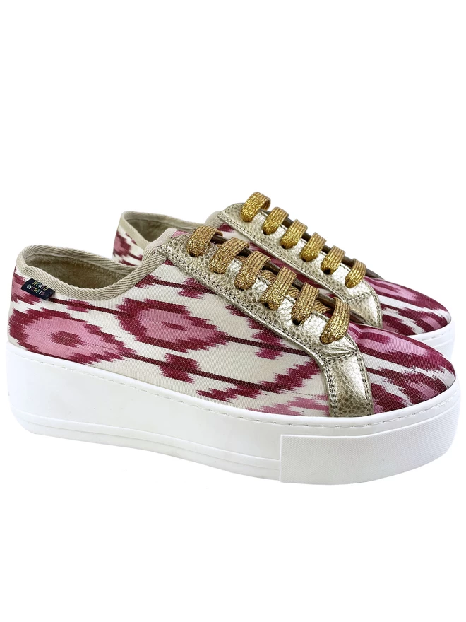 Ikat Silk Trainers