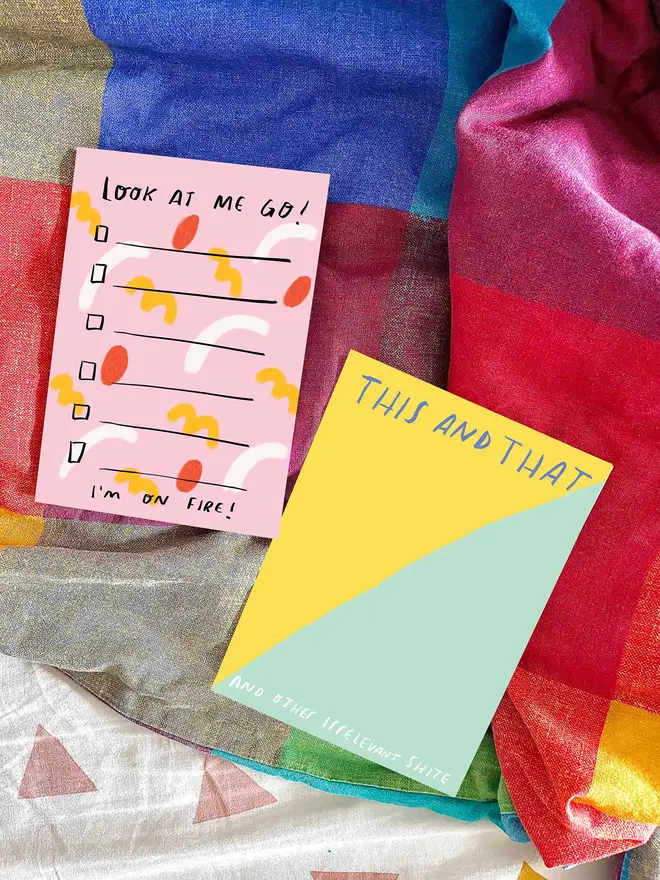Look at me go jotter and 'this and that' jotter