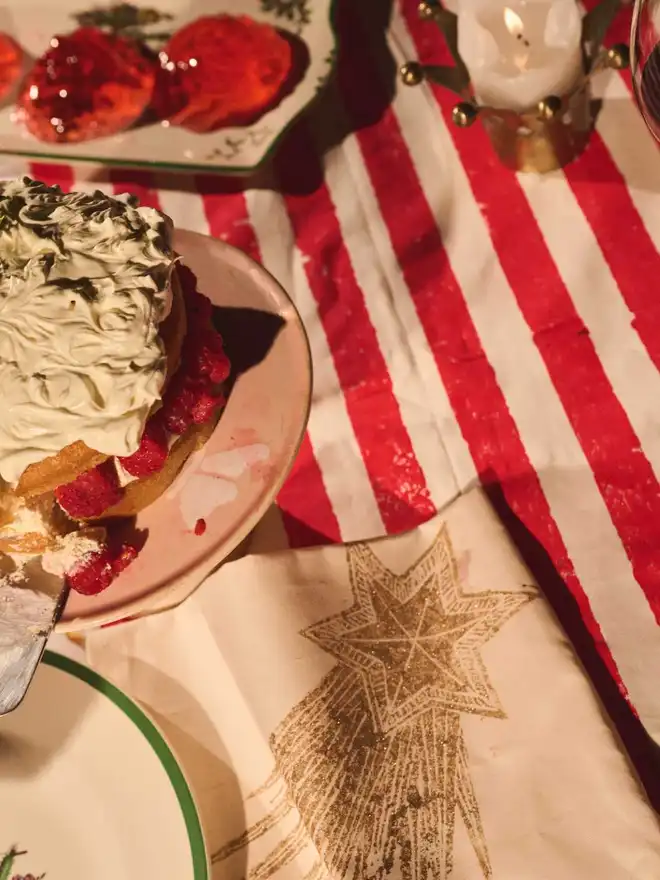 Christmas Stripe Tablecloth