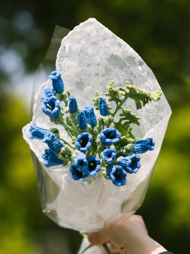 The Way to You Crochet Flower Bluebell