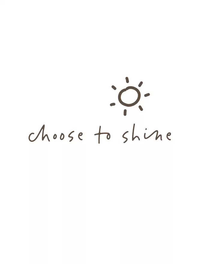 choose to shine decal