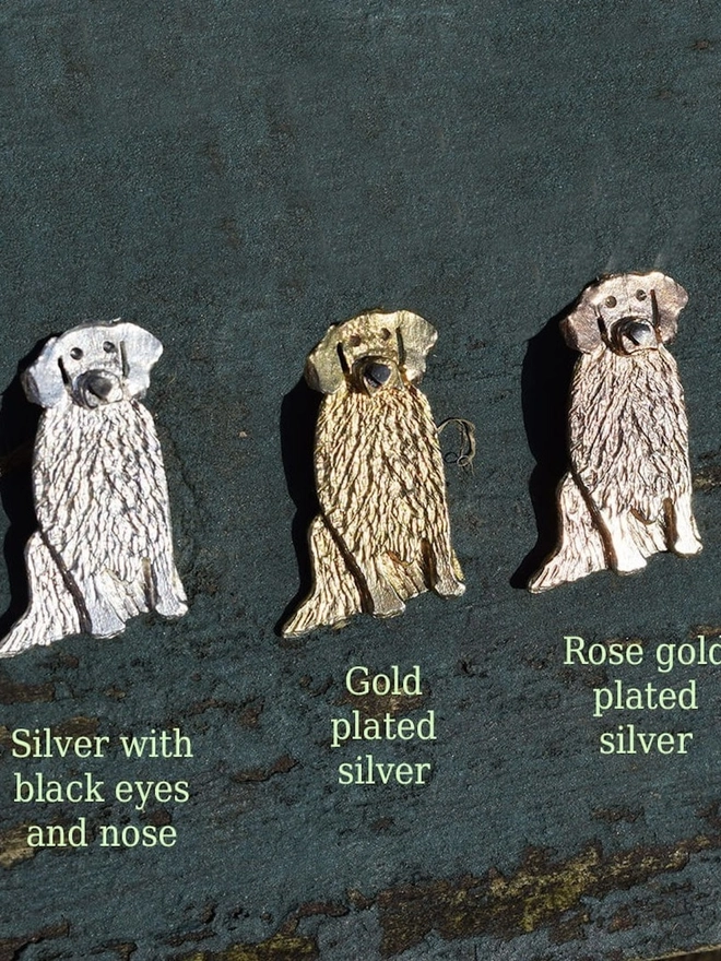 Golden Retriever Brooch