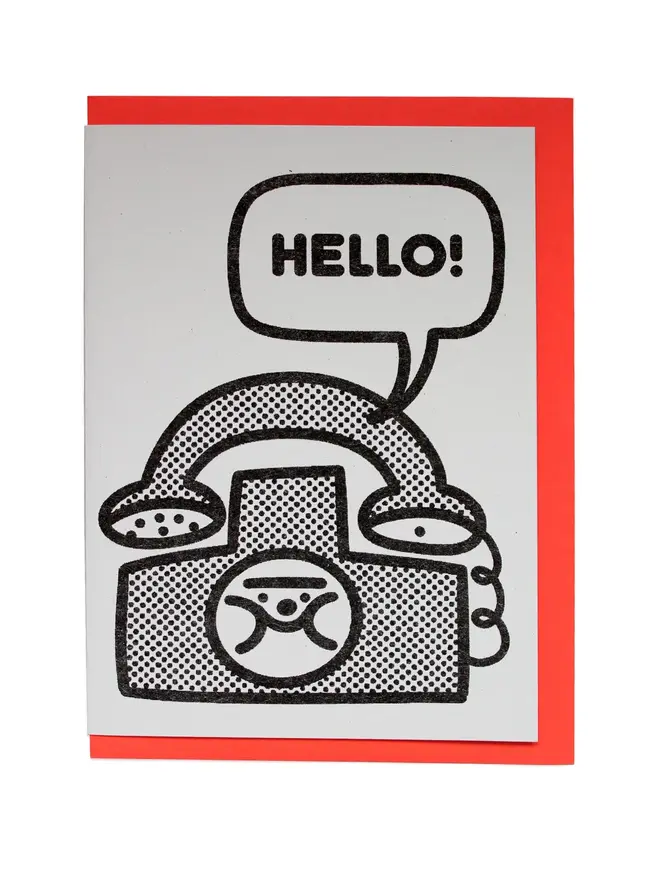 'Hello' A6 Riso Greetings Card