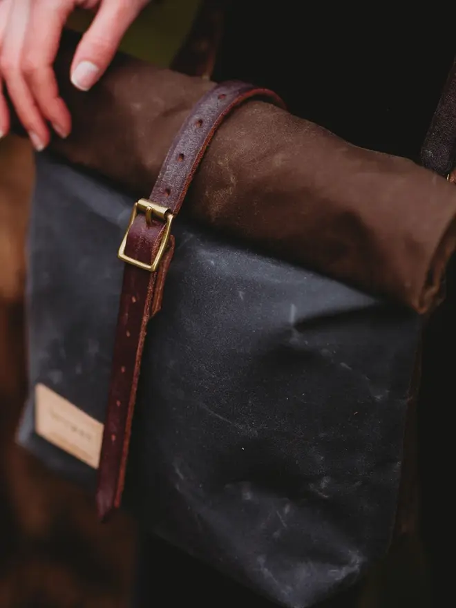 mini rolltop crossbody bag