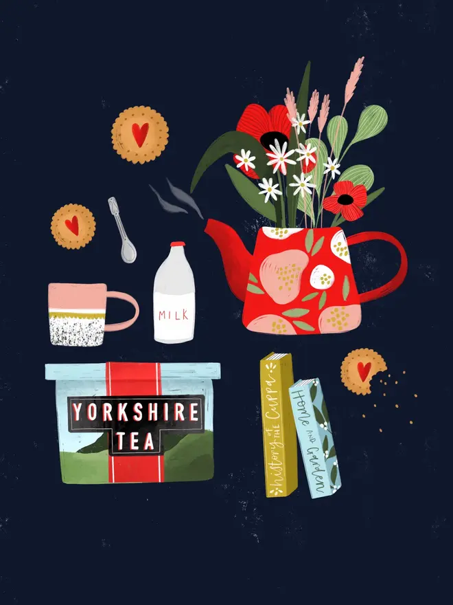 Yorkshire Tea Illustration Print