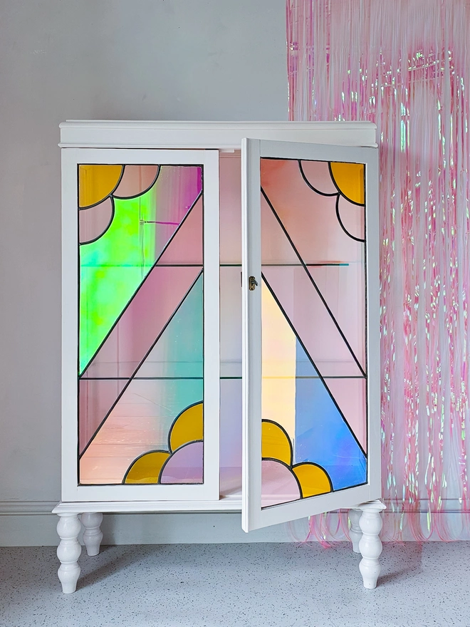 Create an Upcycled Stained Glass Cabinet by Chloe Kempster