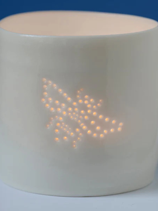 bee mini porcelain tealight holder