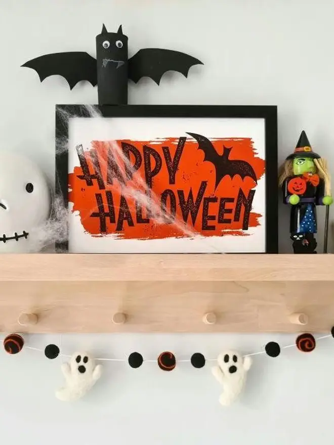 Felt Ghost Garland Halloween Decoration 