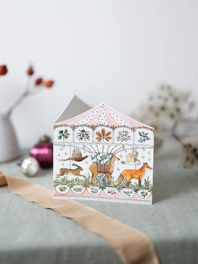 woodland carousel card