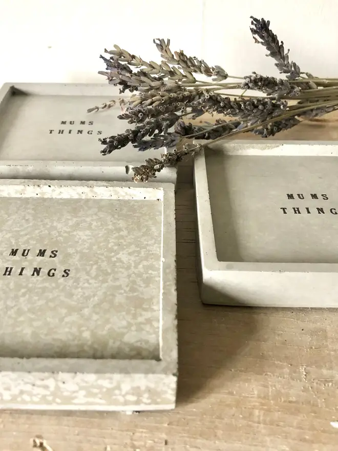 Handmade Concrete Personalised Storage Dish