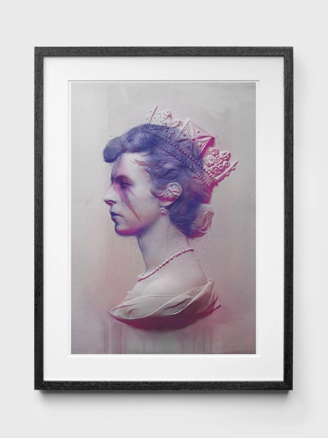 David Bowie Pink - Black Frame