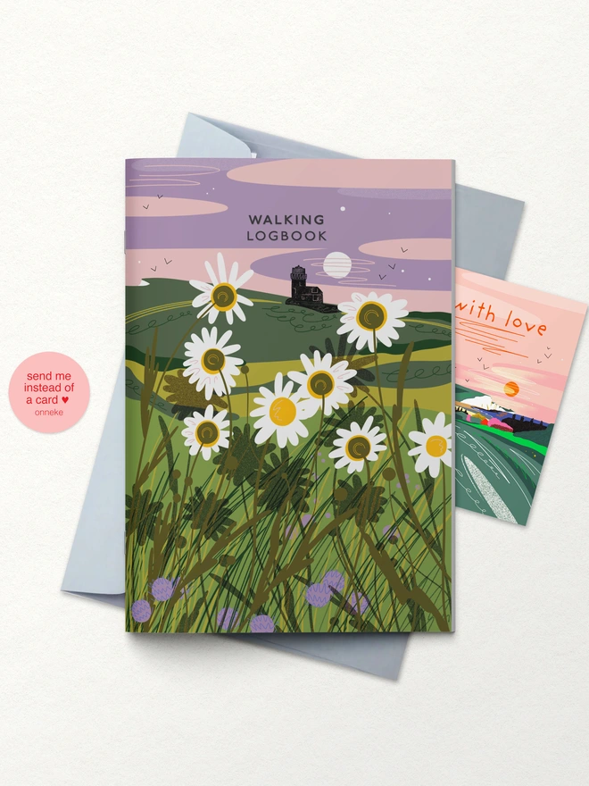 walking logbook, walking journal, hiking logbook, hiking journal, walk tracker, walking notebook, hiking notebook, rambling journal, countryside gift, outdoor gift, gift for walkers, dog walking journal, nature lover gift