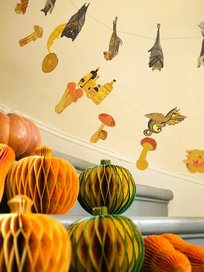 Gourd Honeycomb Ornament (Set Of 6)
