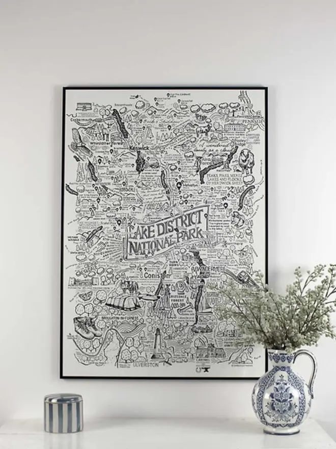 Lake District Poster Wall Art A1