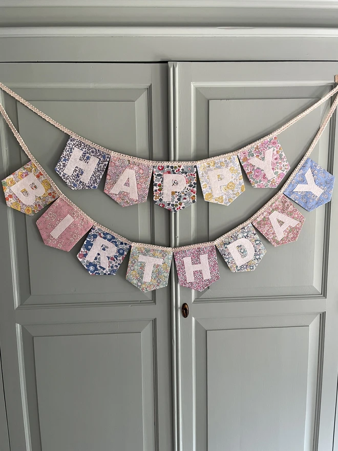 Liberty Print Happy Birthday Bunting