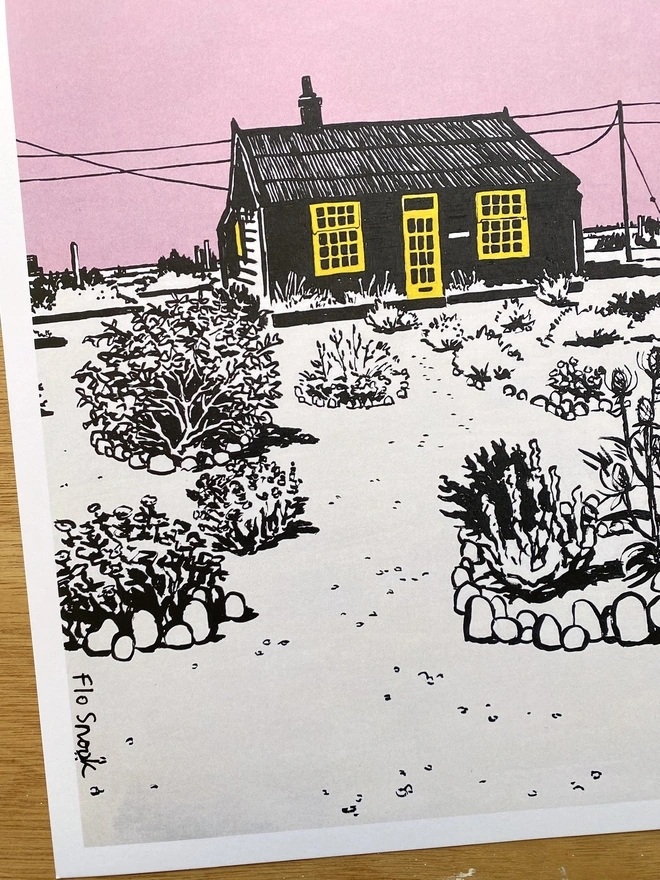 signed print Prospect cottage