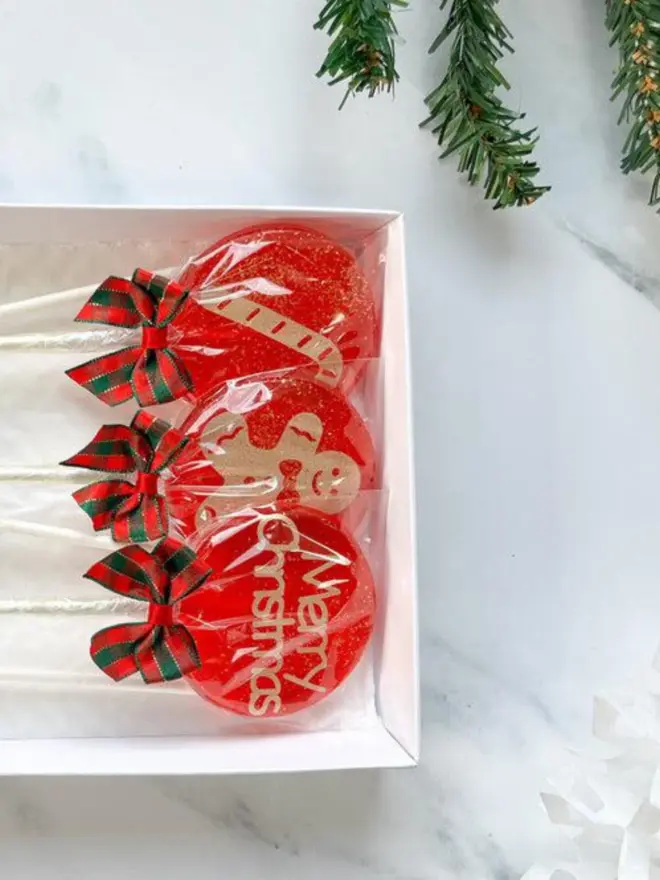 Classic Christmas Lollipop Set