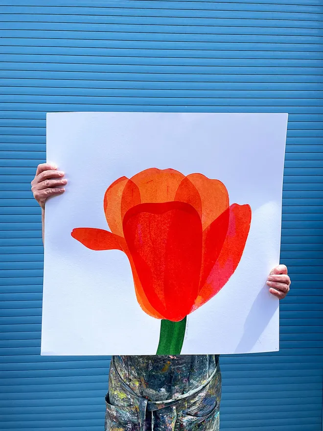 Tulip Flower Screenprint