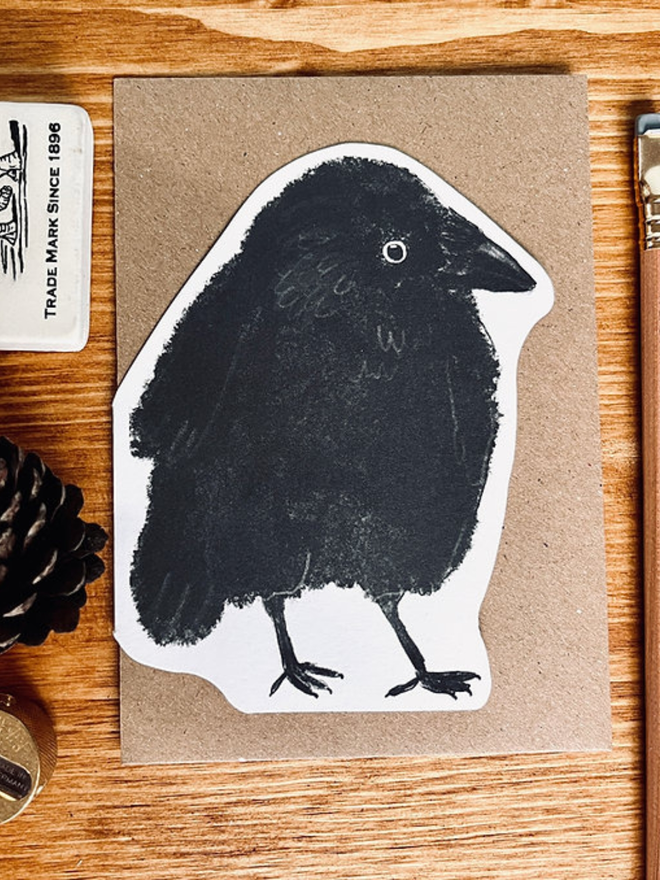 Jackdaw Halloween card