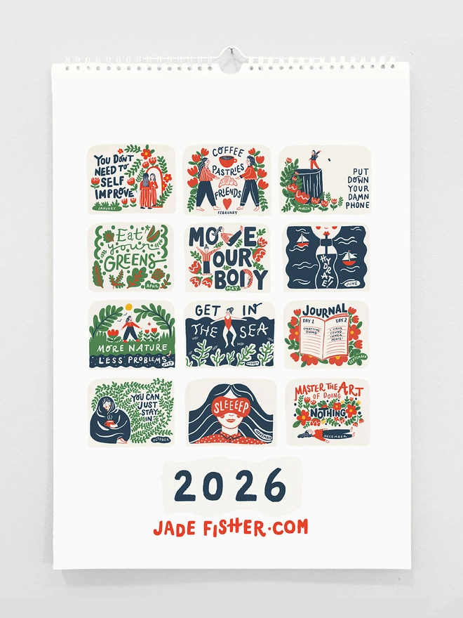 2026 Wellness calendar