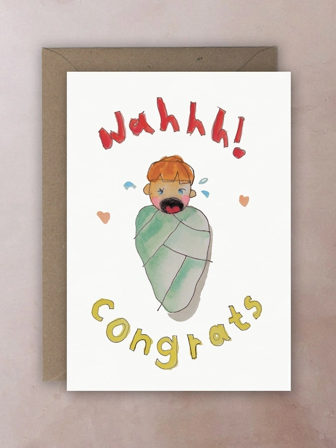 'Wahhh Baby' Card