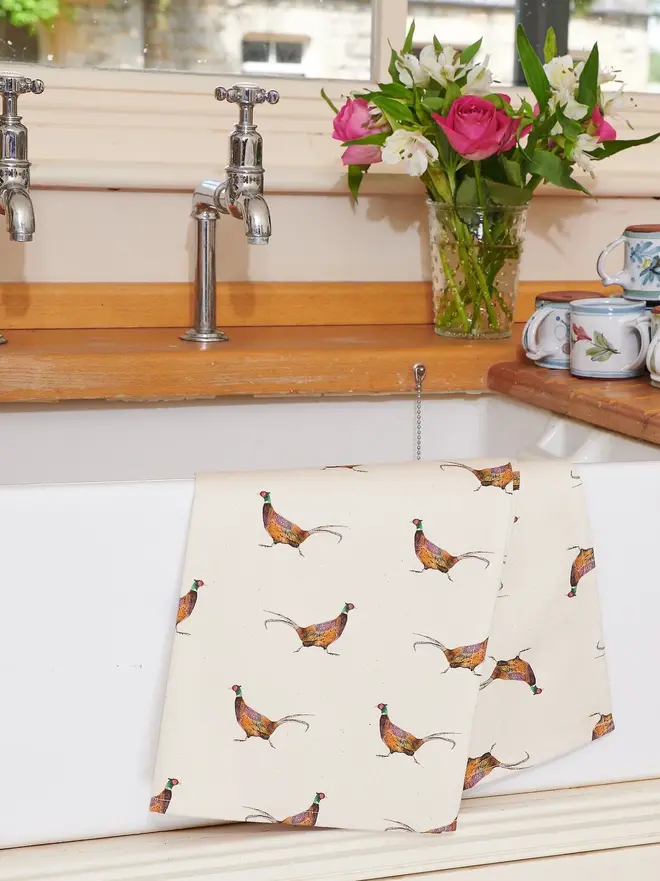 PHEASANT TEA TOWELS
