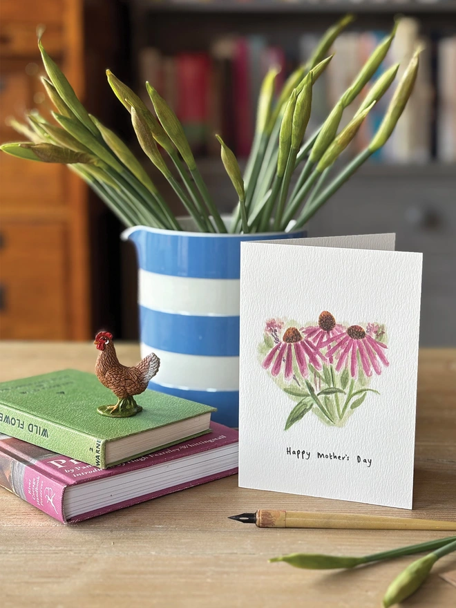 Cone Flower Mother's Day Card