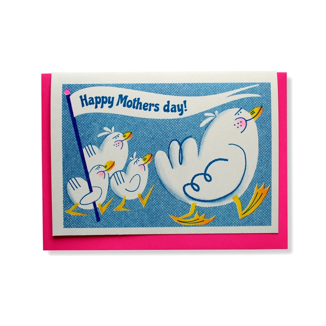 'Happy Mothers Day' A6 Mothers Day Duck Card