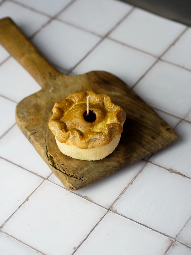 Christmas Pork Pie Candle