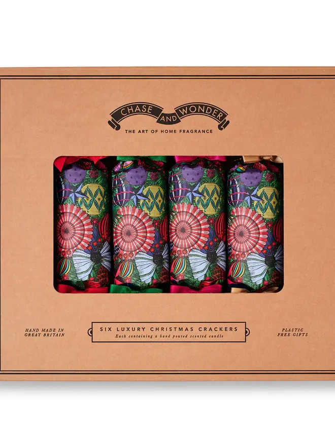 Christmas Baubles Luxury Christmas Crackers (Set Of 6)