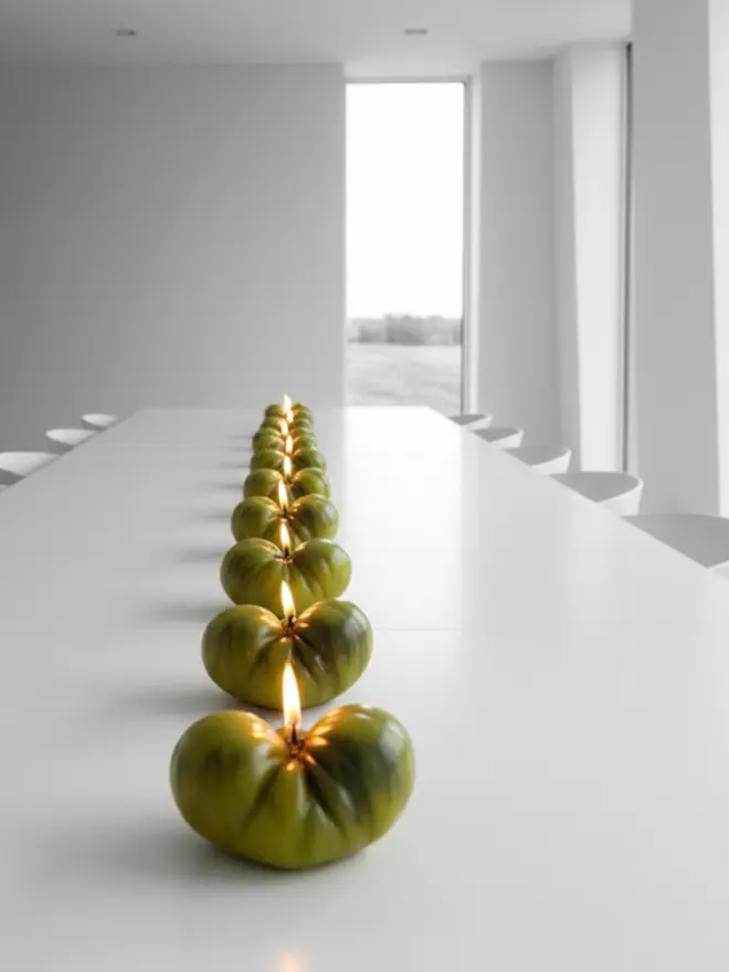 Zebra Costaluto Tomato Candle