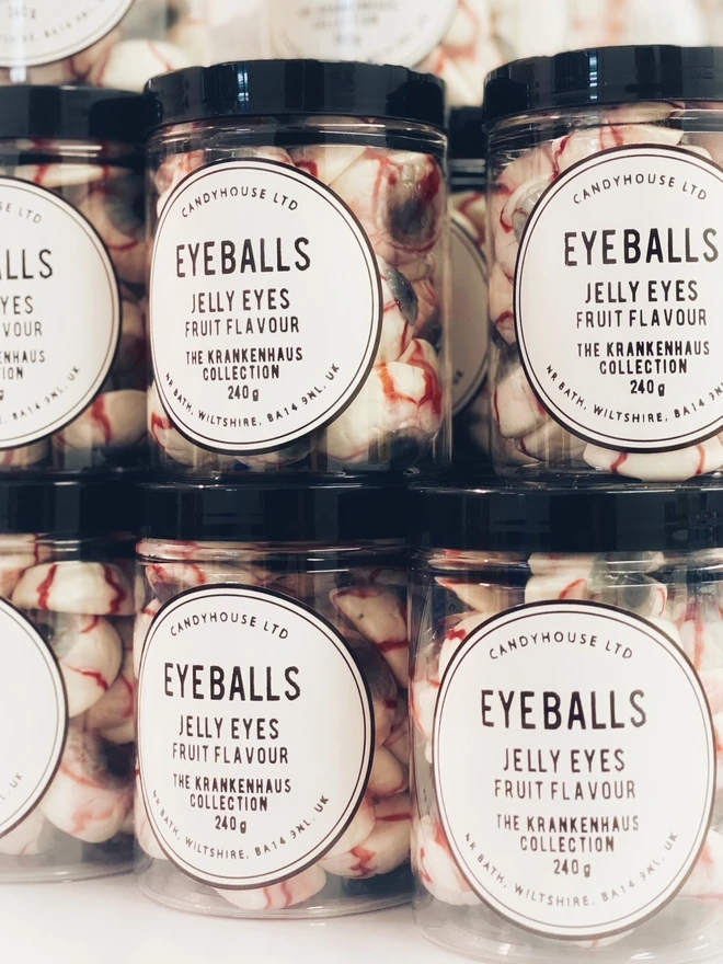 Halloween Sweets Jelly Eyeballs Trick or Treat Scary