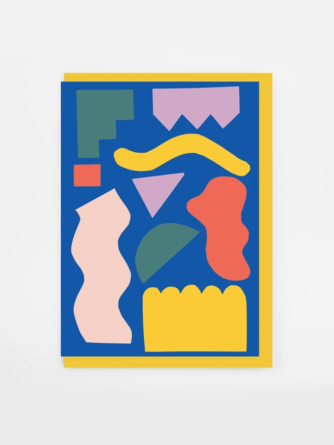 shapes collection greetings card
