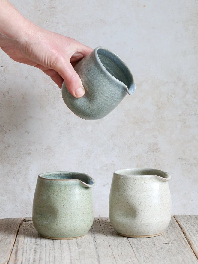 Handmade Ceramic Small Dimple Pourer Jug