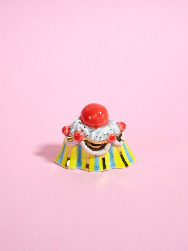 Mini Cherry On Top Ceramic Sculpture 