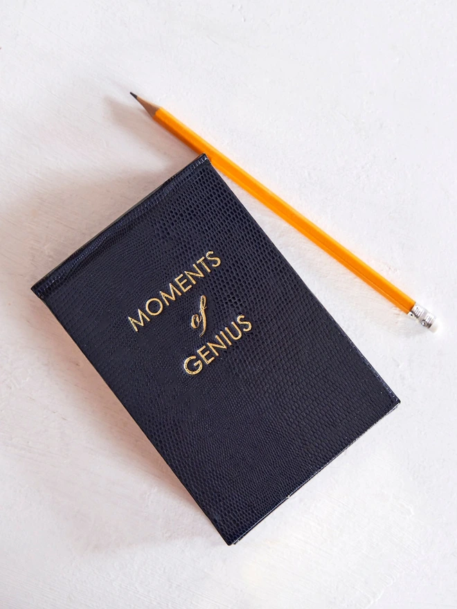 Moments of genius refillable notepad