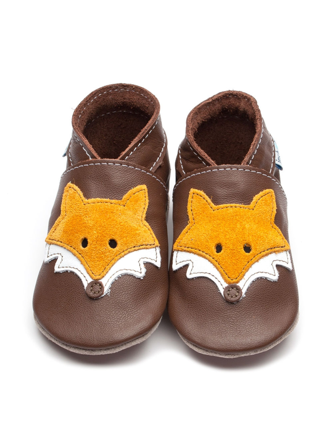 brown fox baby shoes