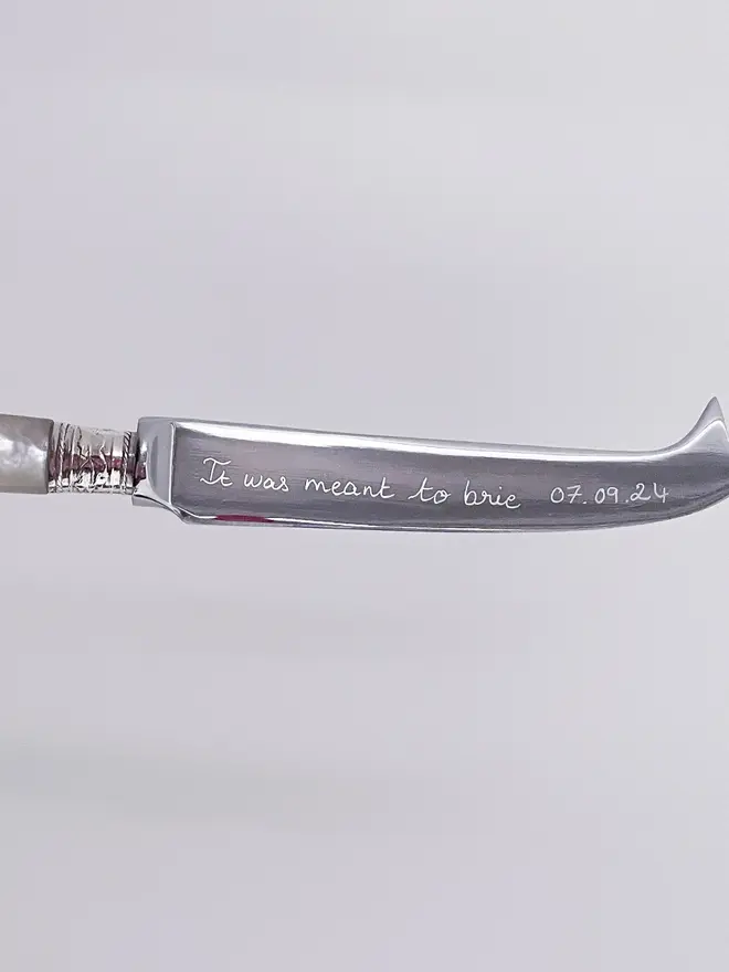 It was meant to brie personalised cheese knife