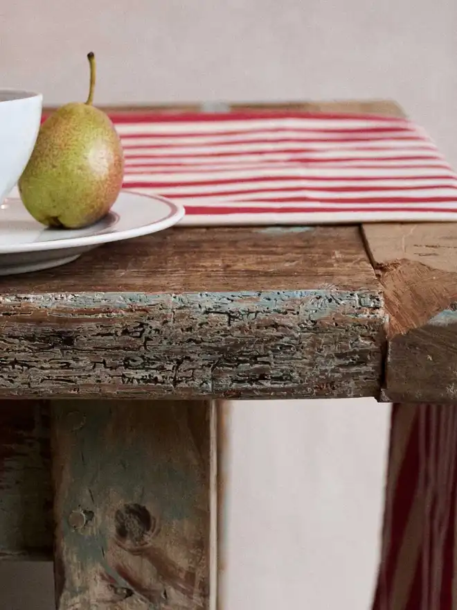 Christmas Red Stripe Table Runner