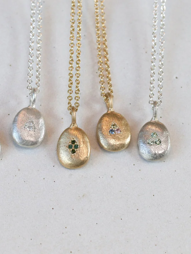 Salt And Pepper Gold Necklace