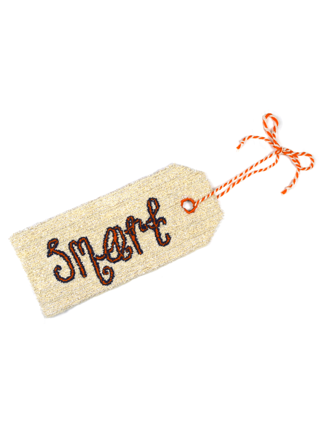 SMART - LABEL - Orange - Hand Punched Wall Art