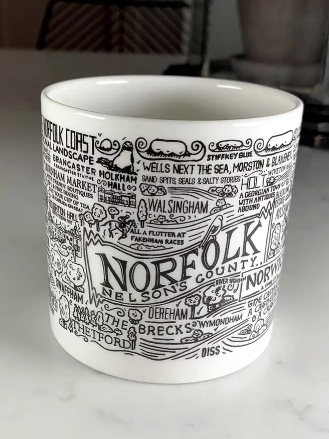 Norfolk Mug Bone China Straight