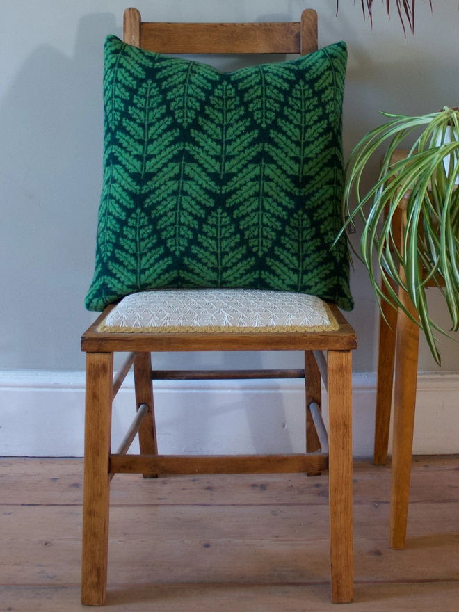 Fern Cushion Green