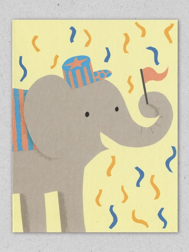 Jubilant Jumbo Birthday Card