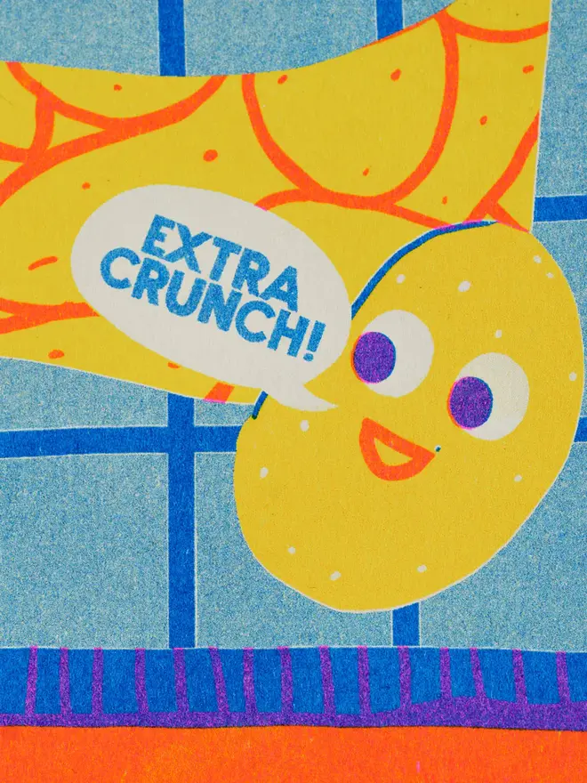 Crisps Risograph Print