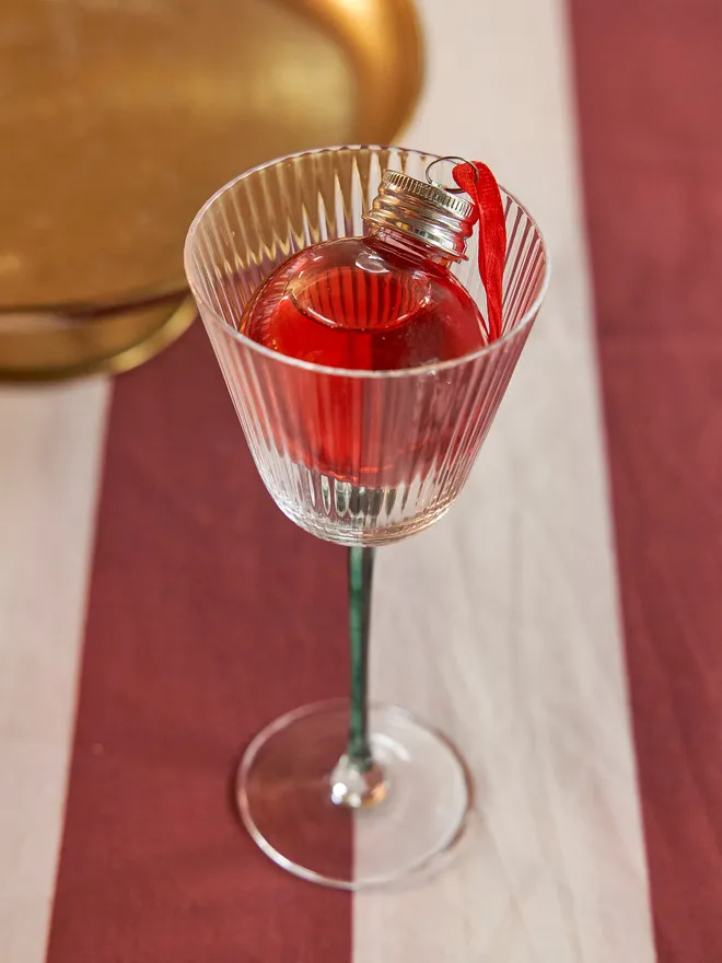 Jingle juice cocktail bauble